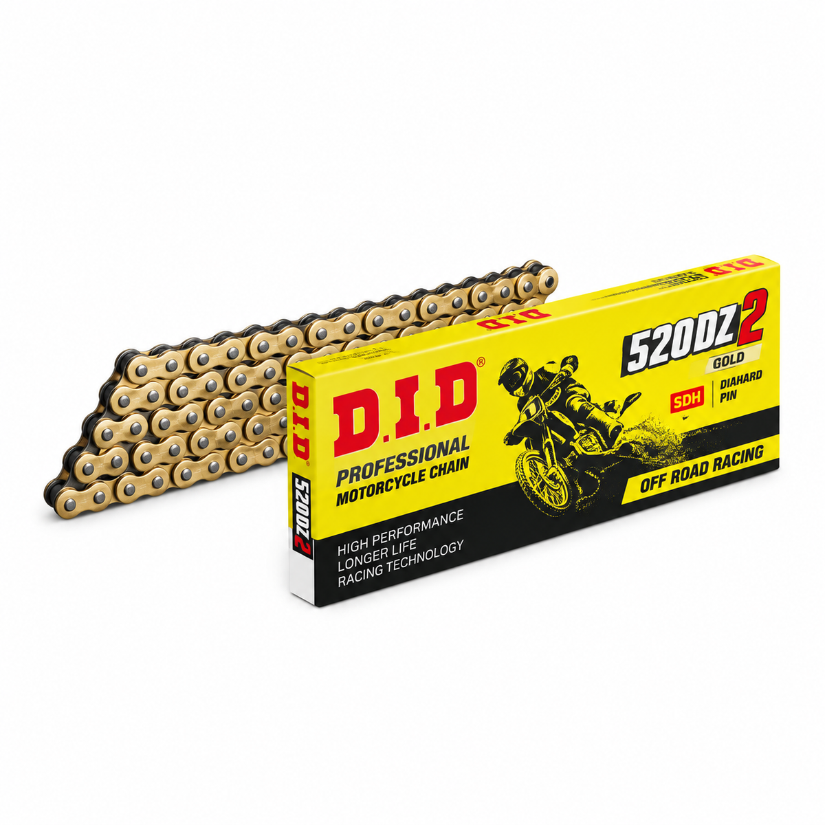 D.I.D HI-PERFORMANCE 520DZ2-120 RACING CHAIN GOLD