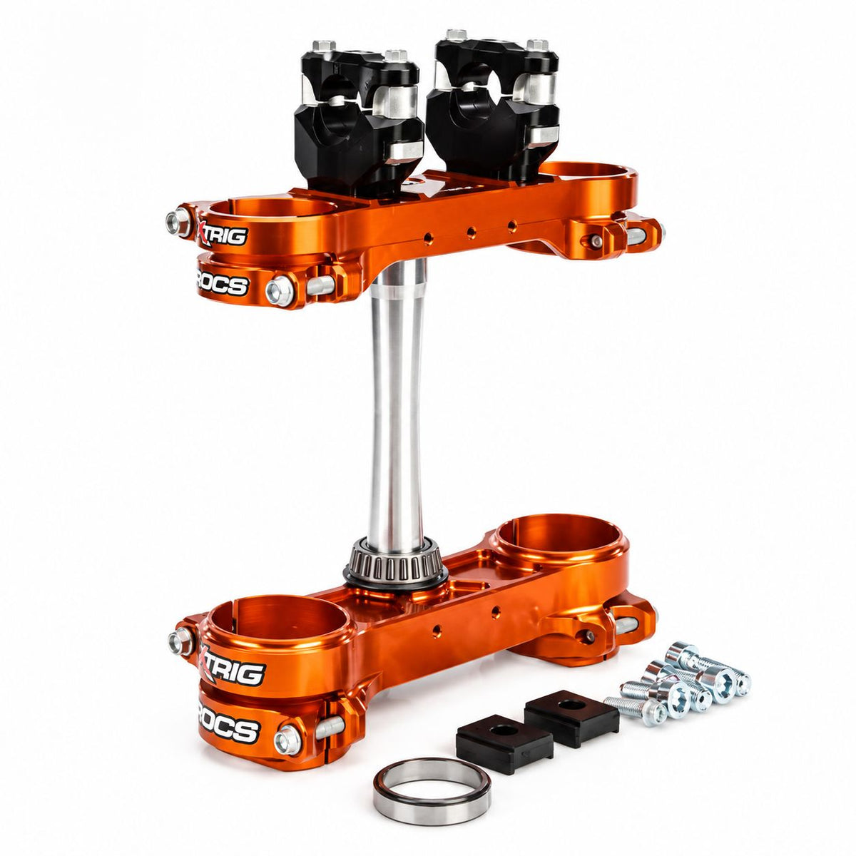 XTRIG ROCS TECH CLAMP SET KTM/HUS/GAS ORG