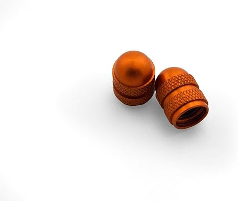 KTM VALVE STEM CAPS SET 2 PACK ORANGE  125-530cc EXC XC SX 7771097615004