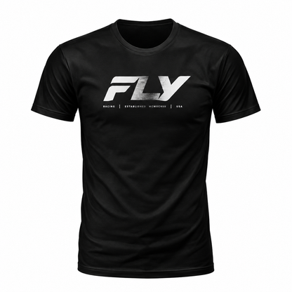 FLY RACING FLY WORLDWIDE TEE BLACK