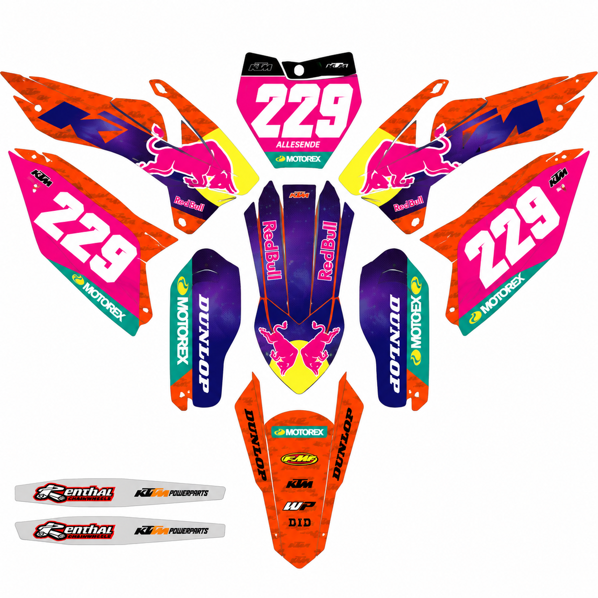 Moto 1 Custom Graphic Kit