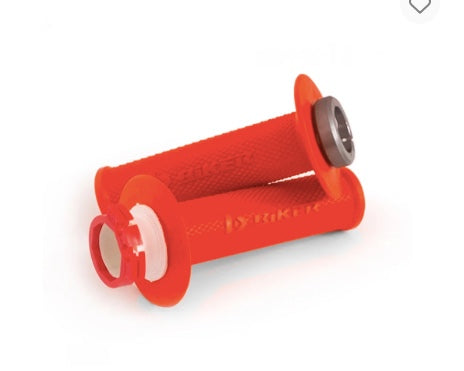 BIKER LOCK-ON GRIP SET – NEON ORANGE