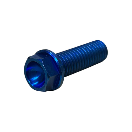 RACETECH TITANIUM HANDLEBAR MOUNT BOLT KIT M8X25MM - TRIUMPH (BLASTING BLUE)