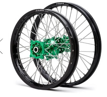 DUBYA USA EDGE WHEEL SET FOR KAWASAKI KX125 - KX250/F - KX450/F
